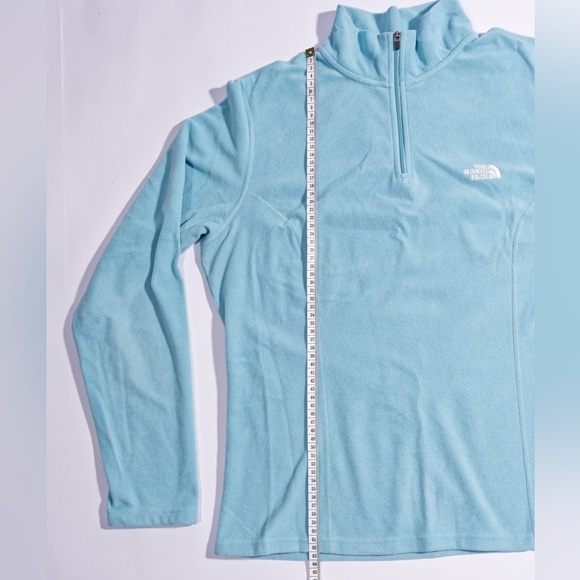 The North Face Women's turquoise Fleece Sweatshirt - Picture 6 of 7